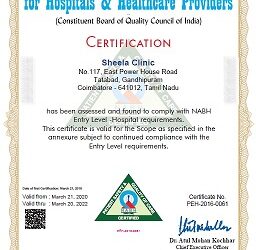 NABH Accreditation Certificate of Clinic